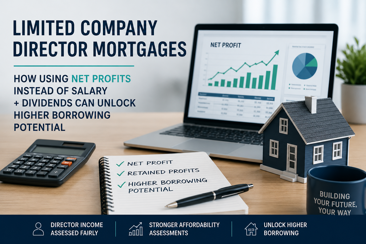 Limited Company Director Mortgages: How Using Net Profits Could Increase Your Borrowing Power